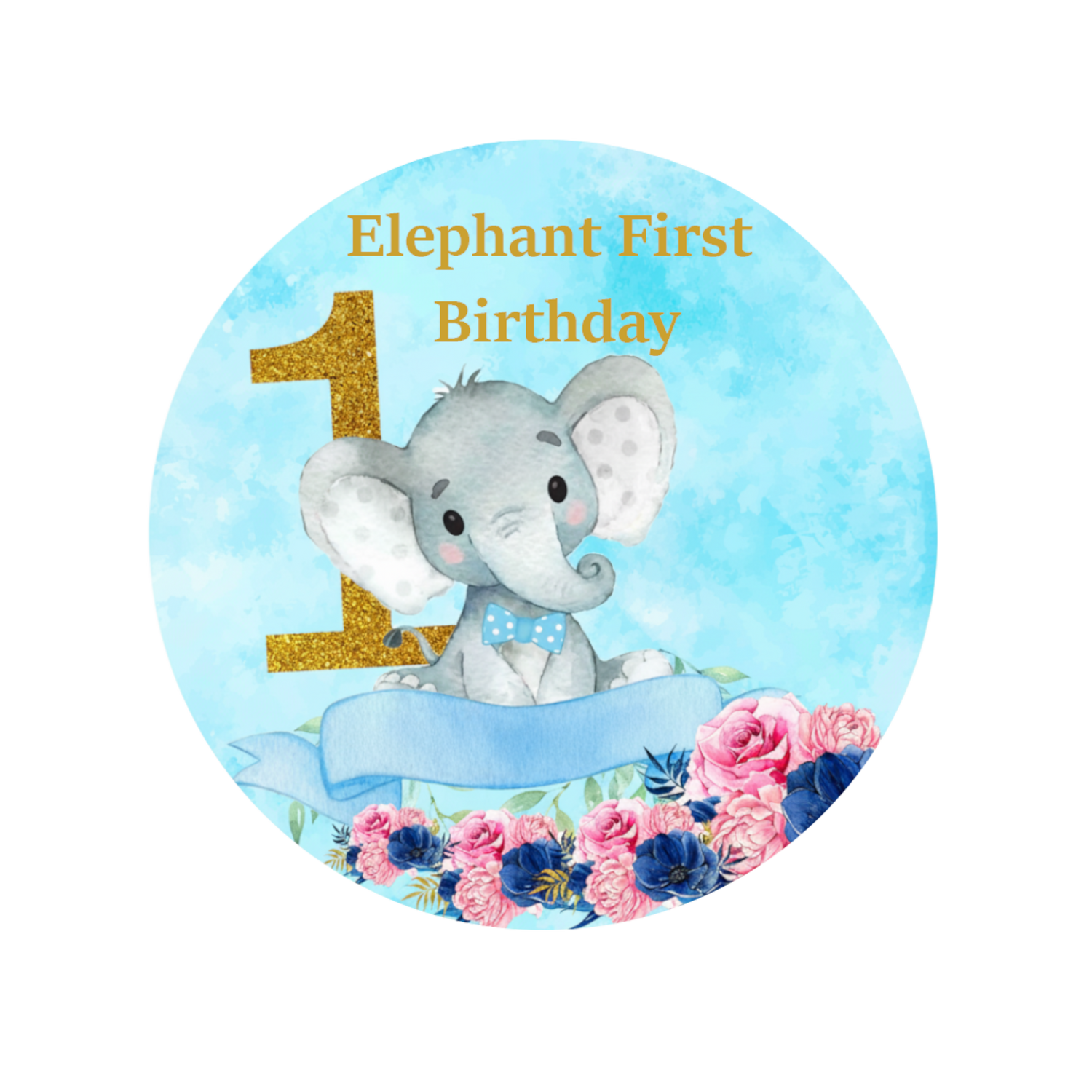 Elephant  First Birthday