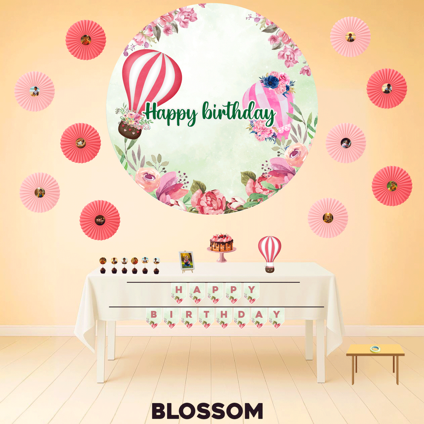 Floral Balloon Fantasy Blossoms