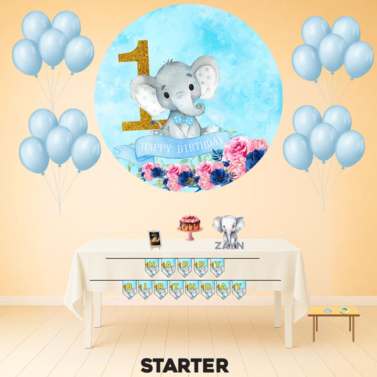 Elephant First Birthday Starter